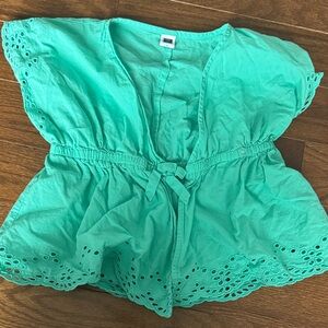 Janie and Jack Turquoise Eyelet Women's Blouse